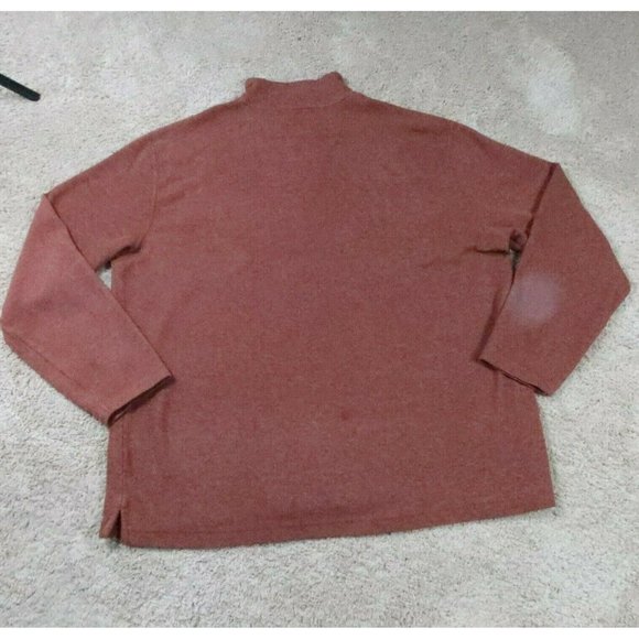 JOE JOSEPH ABBOUD Sweater Men's Cotton Blend 1/4 Zip Brown Size Extra Large - Picture 9 of 12